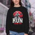 Run I Dare You Baseball Ball Player Catcher Coach Tee Youth Crewneck Sweatshirt
