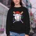 Santa Sports Christmas Baseball Player Youth Crewneck Sweatshirt Santa Sports Christmas Baseball Player Youth Crewneck Sweatshirt