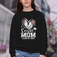 Senior Mom Class Of 2026 Baseball Graduation Heart Youth Crewneck Sweatshirt Senior Mom Class Of 2026 Baseball Graduation Heart Youth Crewneck Sweatshirt