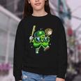 Shamrock Lucky Clover Baseball Patricks Day Family Matching Youth Crewneck Sweatshirt Shamrock Lucky Clover Baseball Patricks Day Family Matching Youth Crewneck Sweatshirt