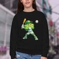 Shamrock Playing Baseball St Patricks Day Men Boys Kid Youth Crewneck Sweatshirt Shamrock Playing Baseball St Patricks Day Men Boys Kid Youth Crewneck Sweatshirt