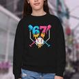 Six Seven Baseball Ice Cream Drip Cool 67 Gen Alpha Slang Youth Crewneck Sweatshirt Six Seven Baseball Ice Cream Drip Cool 67 Gen Alpha Slang Youth Crewneck Sweatshirt