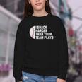I Snack Harder Than Your Team Plays Baseball Men Women Youth Crewneck Sweatshirt