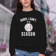 Sorry I Can't It's Volleyball Baseball Season Mom Of Both Youth Crewneck Sweatshirt Sorry I Can't It's Volleyball Baseball Season Mom Of Both Youth Crewneck Sweatshirt