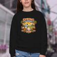 Spring Training 2026 Baseball Vintage Sunset Youth Crewneck Sweatshirt