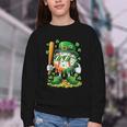 St Patricks Day Baseball Ice Cream Baseball Player Cartoon Youth Crewneck Sweatshirt St Patricks Day Baseball Ice Cream Baseball Player Cartoon Youth Crewneck Sweatshirt