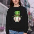 St Patricks Day Baseball Player Leprechaun Hat Men Boys Kids Youth Crewneck Sweatshirt St Patricks Day Baseball Player Leprechaun Hat Men Boys Kids Youth Crewneck Sweatshirt