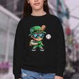 St Patricks Day Leprechaun Baseball Saint Paddys Boys Men Youth Crewneck Sweatshirt