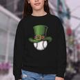 St Patricks Day Shamrock Baseball Saint Paddy's Kids Boys Youth Crewneck Sweatshirt St Patricks Day Shamrock Baseball Saint Paddy's Kids Boys Youth Crewneck Sweatshirt