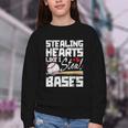 Stealing Hearts Like I Steal Bases Baseball Valentines Youth Crewneck Sweatshirt Stealing Hearts Like I Steal Bases Baseball Valentines Youth Crewneck Sweatshirt