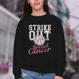 Strike Out Breast Cancer Baseball Warrior Youth Crewneck Sweatshirt Strike Out Breast Cancer Baseball Warrior Youth Crewneck Sweatshirt