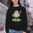 Toddler Baseball Drip Ice Cream Boys Kids St Patricks Day Youth Crewneck Sweatshirt Toddler Baseball Drip Ice Cream Boys Kids St Patricks Day Youth Crewneck Sweatshirt