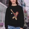 Ugly Christmas Sweater Gingerbread Baseball Toddler Kids Youth Crewneck Sweatshirt