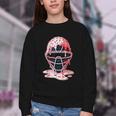 Valentine Baseball Catcher Mask Ice Cream Drip Tee For Boys Youth Crewneck Sweatshirt Valentine Baseball Catcher Mask Ice Cream Drip Tee For Boys Youth Crewneck Sweatshirt