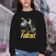 Women's Fallout TV Series Lucy Do Unto Others Baseball Bat Gamer Youth Crewneck Sweatshirt Women's Fallout TV Series Lucy Do Unto Others Baseball Bat Gamer Youth Crewneck Sweatshirt