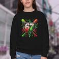 Xmas Baseball Six Seven 67 Meme Ice Cream Drip Men Women Youth Crewneck Sweatshirt Xmas Baseball Six Seven 67 Meme Ice Cream Drip Men Women Youth Crewneck Sweatshirt