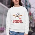 100 Days Of School Baseball 100 Days Smarter Boys Student Youth Crewneck Sweatshirt