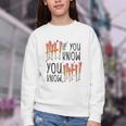 6 7 If You Know You Know Baseball Ice Cream Dip Youth Crewneck Sweatshirt