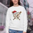 67 Baseball Xmas Lights Santa Hat Holiday Youth Crewneck Sweatshirt 67 Baseball Xmas Lights Santa Hat Holiday Youth Crewneck Sweatshirt