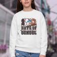 Baseball 100 Days Of School Happy 100th Day Teachers Kids Youth Crewneck Sweatshirt Baseball 100 Days Of School Happy 100th Day Teachers Kids Youth Crewneck Sweatshirt