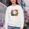 Baseball Christmas Scoreboard Celebration Premium Tri-Blend Youth Crewneck Sweatshirt