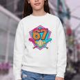 Baseball Drip Jersey Number 67 For Players & 67th Birthday Premium Tri-Blend Youth Crewneck Sweatshirt Baseball Drip Jersey Number 67 For Players & 67th Birthday Premium Tri-Blend Youth Crewneck Sweatshirt