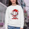 Baseball Drip Valentines Youth Crewneck Sweatshirt Baseball Drip Valentines Youth Crewneck Sweatshirt