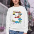 Baseball Ice Cream Drip Vehicles Youth Baseball Drip Premium Tri-Blend Youth Crewneck Sweatshirt