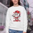 Baseball Ice Cream Valentine Dripping Game Day Men Boys Kids Youth Crewneck Sweatshirt Baseball Ice Cream Valentine Dripping Game Day Men Boys Kids Youth Crewneck Sweatshirt
