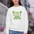 Baseball Icecream St Patrick's Day Lucky Charm Shamrock Drip Youth Crewneck Sweatshirt Baseball Icecream St Patrick's Day Lucky Charm Shamrock Drip Youth Crewneck Sweatshirt