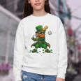 Baseball St Patricks Day Leprechaun Boys Girls Men Women Youth Crewneck Sweatshirt