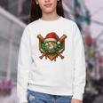 Baseball Xmas Christmas Baseball Ice Cream Drip Boys Youth Crewneck Sweatshirt Baseball Xmas Christmas Baseball Ice Cream Drip Boys Youth Crewneck Sweatshirt