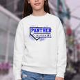 Blue Panther Baseball Home Plate Game Day Mascot Panther Youth Crewneck Sweatshirt Blue Panther Baseball Home Plate Game Day Mascot Panther Youth Crewneck Sweatshirt