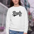 Bruh Baseball Style Number 67 Sports Bro Slang Meme Brother Youth Crewneck Sweatshirt Bruh Baseball Style Number 67 Sports Bro Slang Meme Brother Youth Crewneck Sweatshirt