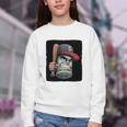 Cool Dollar Bill Guy With Cap And Baseball Costume Premium Tri-Blend Youth Crewneck Sweatshirt Cool Dollar Bill Guy With Cap And Baseball Costume Premium Tri-Blend Youth Crewneck Sweatshirt