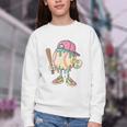 Cute Baseball Ice Cream Drip For Girls & Boys 2 Sides Youth Crewneck Sweatshirt Cute Baseball Ice Cream Drip For Girls & Boys 2 Sides Youth Crewneck Sweatshirt