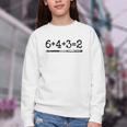 Double Play 6 4 3 2 Vintage Baseball Math Softball Player Premium Tri-Blend Youth Crewneck Sweatshirt