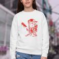Drippy Baseball Mascot Valentine Heart Glasses Cartoon Youth Crewneck Sweatshirt Drippy Baseball Mascot Valentine Heart Glasses Cartoon Youth Crewneck Sweatshirt