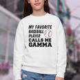 My Favorite Baseball Player Calls Me Gamma Youth Crewneck Sweatshirt My Favorite Baseball Player Calls Me Gamma Youth Crewneck Sweatshirt