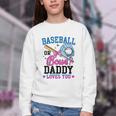 Gender Reveal Baseball Or Bows Daddy Loves You Youth Crewneck Sweatshirt Gender Reveal Baseball Or Bows Daddy Loves You Youth Crewneck Sweatshirt