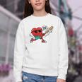 Heart Valentines Day Baseball Men Boys Kids Teens Youth Crewneck Sweatshirt Heart Valentines Day Baseball Men Boys Kids Teens Youth Crewneck Sweatshirt