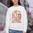 I Just Hit 100 Days Of School Baseball Lovers Fans Boys Kids Youth Crewneck Sweatshirt I Just Hit 100 Days Of School Baseball Lovers Fans Boys Kids Youth Crewneck Sweatshirt
