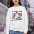 I Just Hit 100 Days Of School Teacher Baseball Boys Kids Youth Crewneck Sweatshirt I Just Hit 100 Days Of School Teacher Baseball Boys Kids Youth Crewneck Sweatshirt