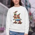 LA Sarape Los Angeles LA Sarape East LA Baseball Mexican Premium Tri-Blend Youth Crewneck Sweatshirt