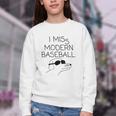 I Miss Modern Baseball Vintage Baseball Meme Tee Youth Crewneck Sweatshirt I Miss Modern Baseball Vintage Baseball Meme Tee Youth Crewneck Sweatshirt