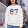 Number 67 USA Raglan Baseball Tee Youth Crewneck Sweatshirt