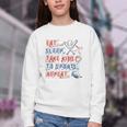 Retro Eat Sleep Take Kids To Sports Repeat Game Day Baseball Youth Crewneck Sweatshirt Retro Eat Sleep Take Kids To Sports Repeat Game Day Baseball Youth Crewneck Sweatshirt