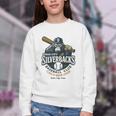Sioux City Silverbacks Retro Minor League Baseball Youth Crewneck Sweatshirt
