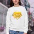 Strike Out Childhood Cancer Boys Baseball Drip Gold Ribbon Youth Crewneck Sweatshirt Strike Out Childhood Cancer Boys Baseball Drip Gold Ribbon Youth Crewneck Sweatshirt