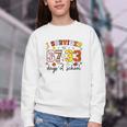 I Survived 6733 Days Baseball Football Softball 100 Days Youth Crewneck Sweatshirt I Survived 6733 Days Baseball Football Softball 100 Days Youth Crewneck Sweatshirt